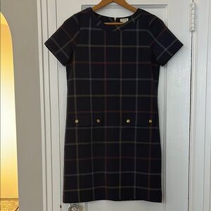 JCrew Plaid Short Sleeve Dress